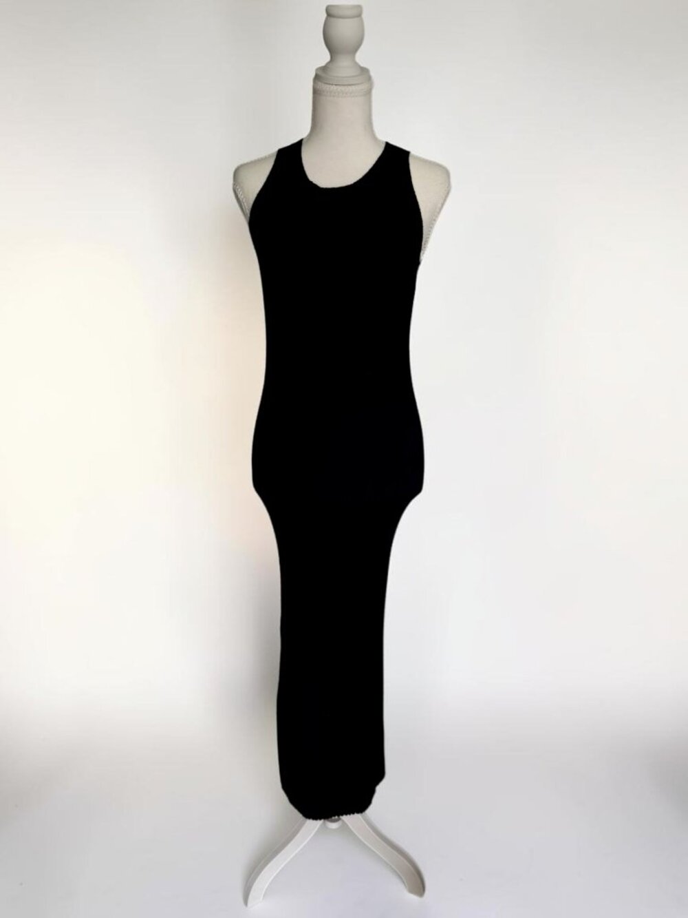 SATURDAY SUNDAY Navy Blue Knit Maxi Dress Size XS